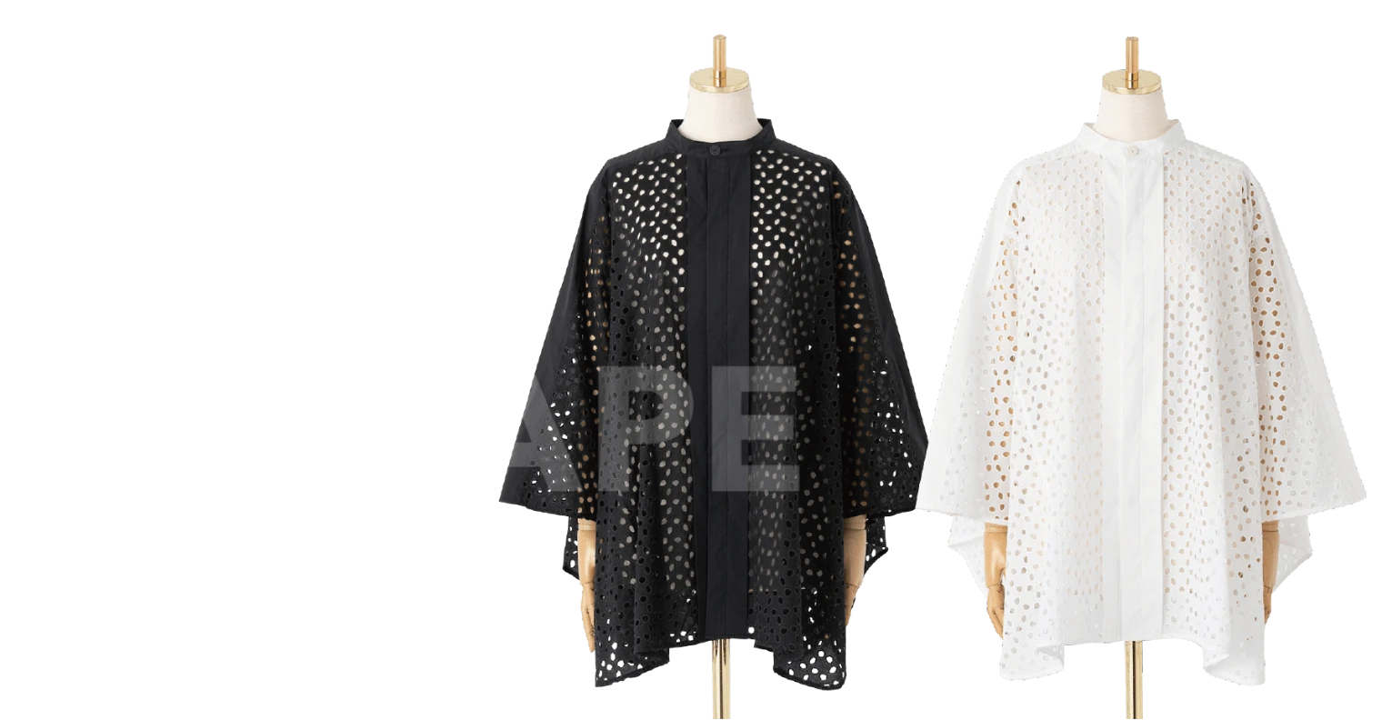 暖かい室内では羽織代わりのアクセントとして活躍。