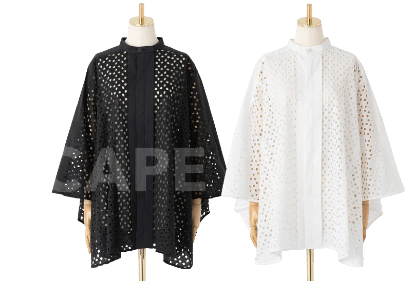 暖かい室内では羽織代わりのアクセントとして活躍。