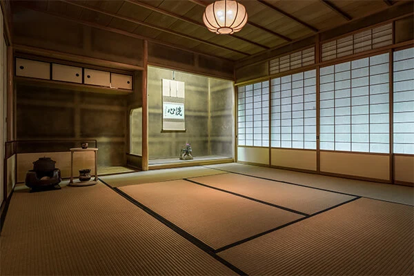 会場(日本庭園内 茶室)