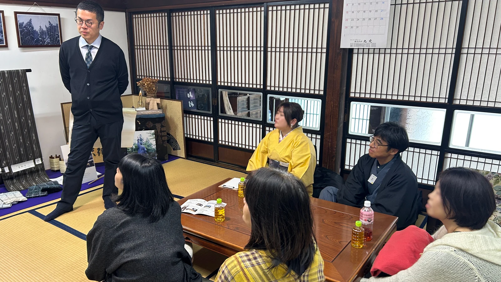 さんちをまとめる山利さんにてオリエンテーション