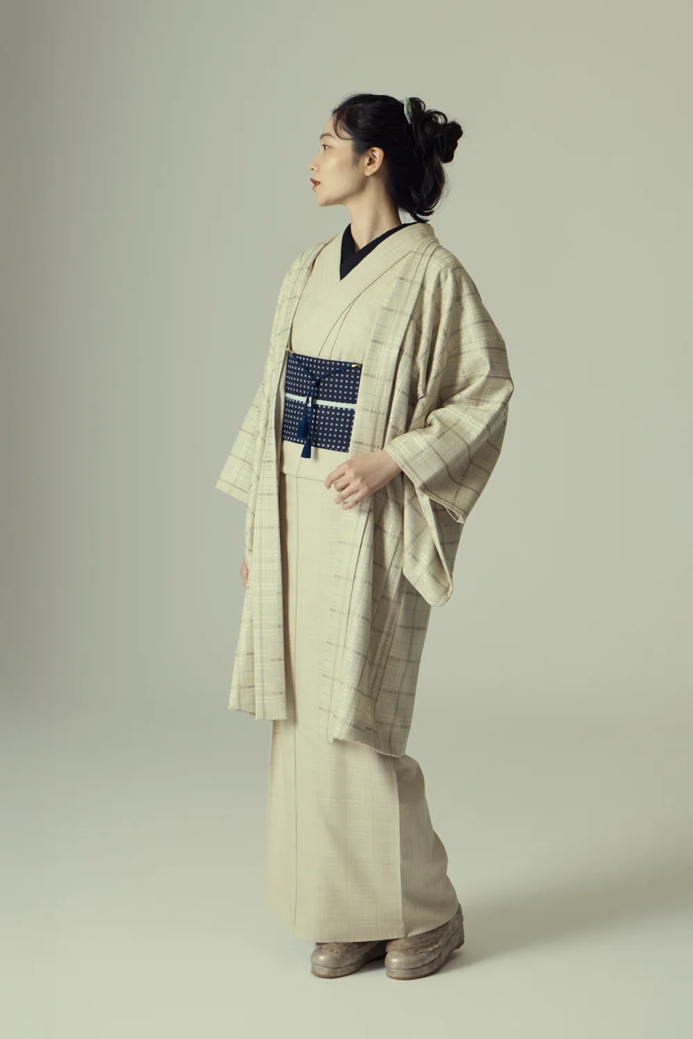 尾州ウール リバーシブルチェック