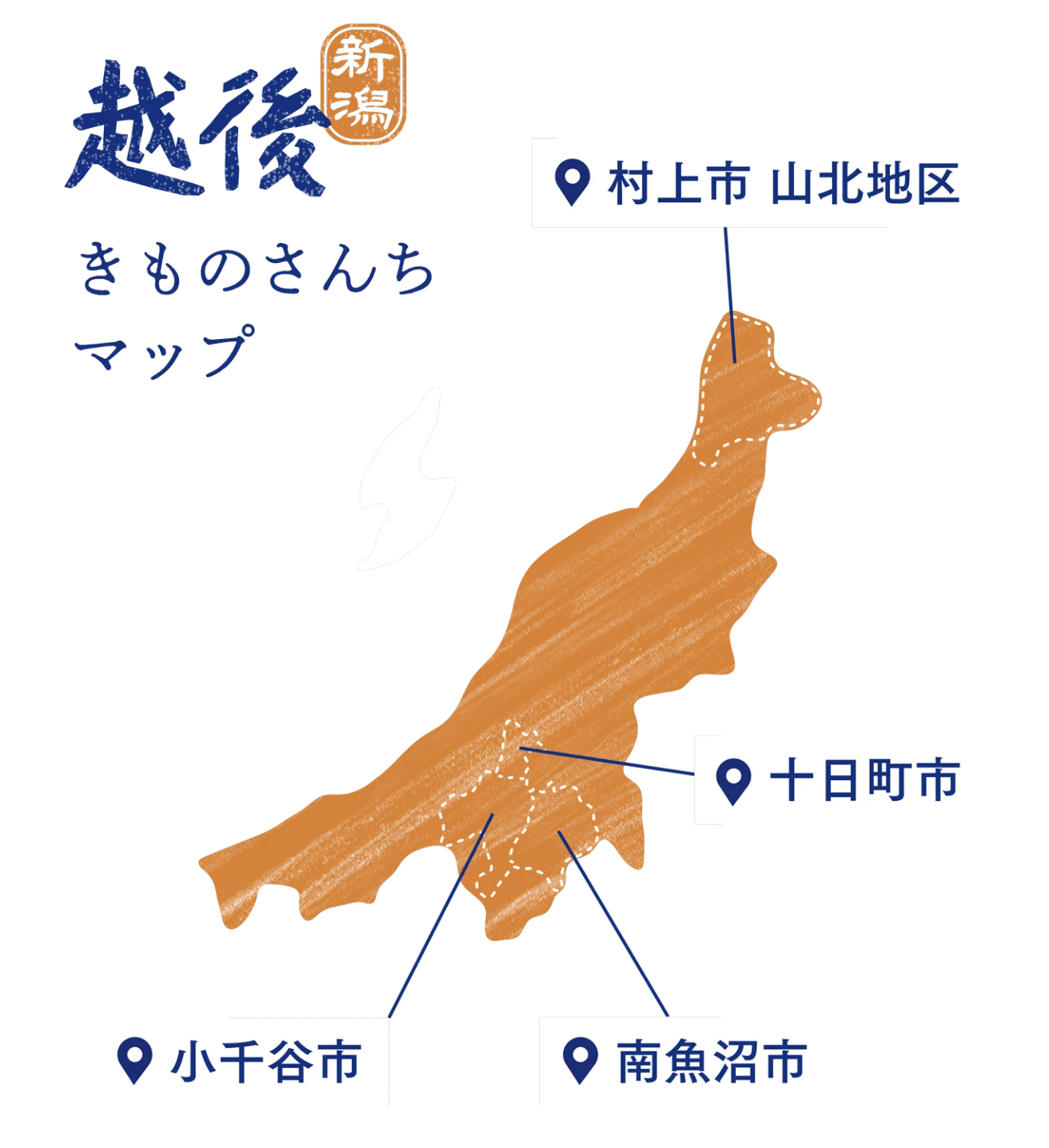 越後きものさんちマップ