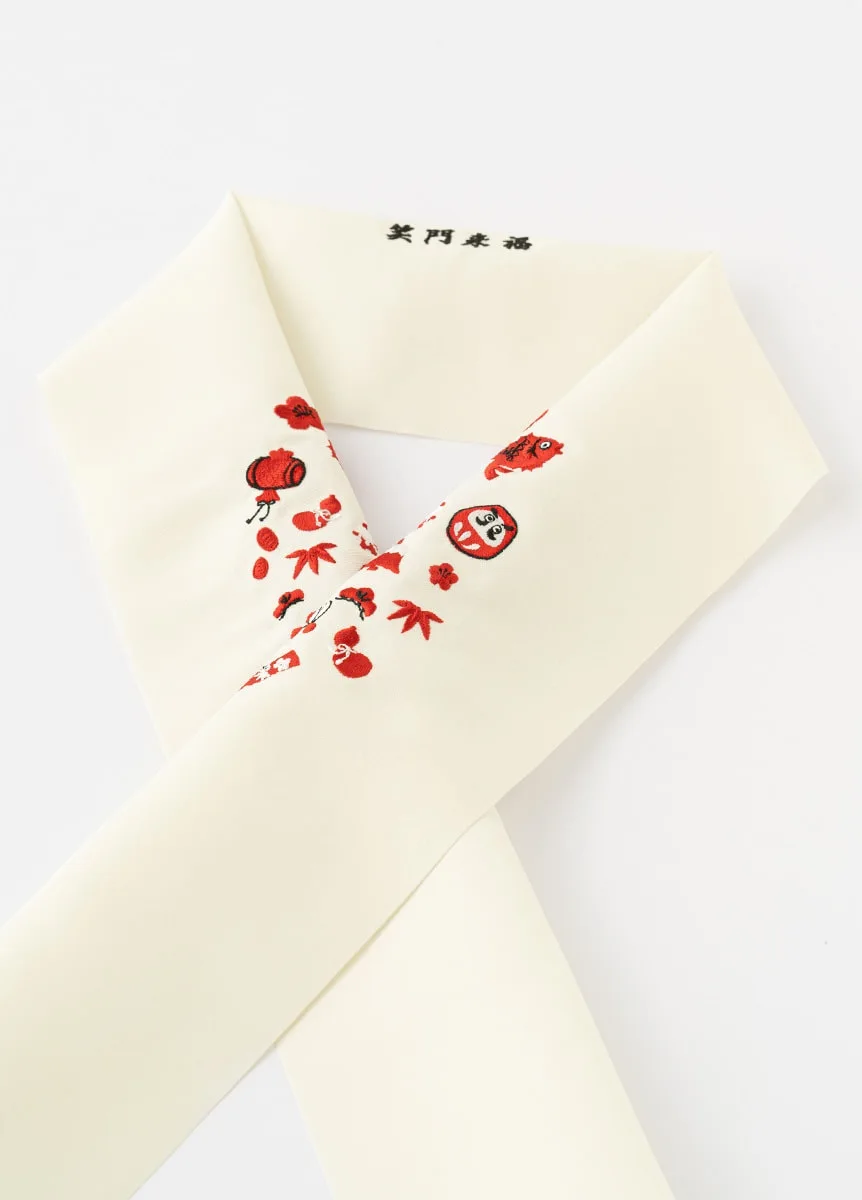 刺繍半衿　縁起物