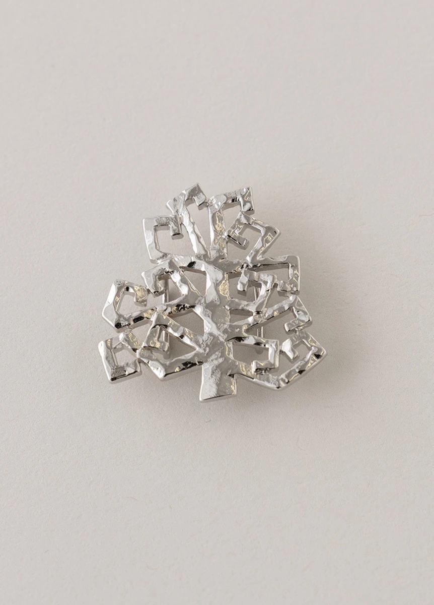 帯留　CASUCA bluebush / silver