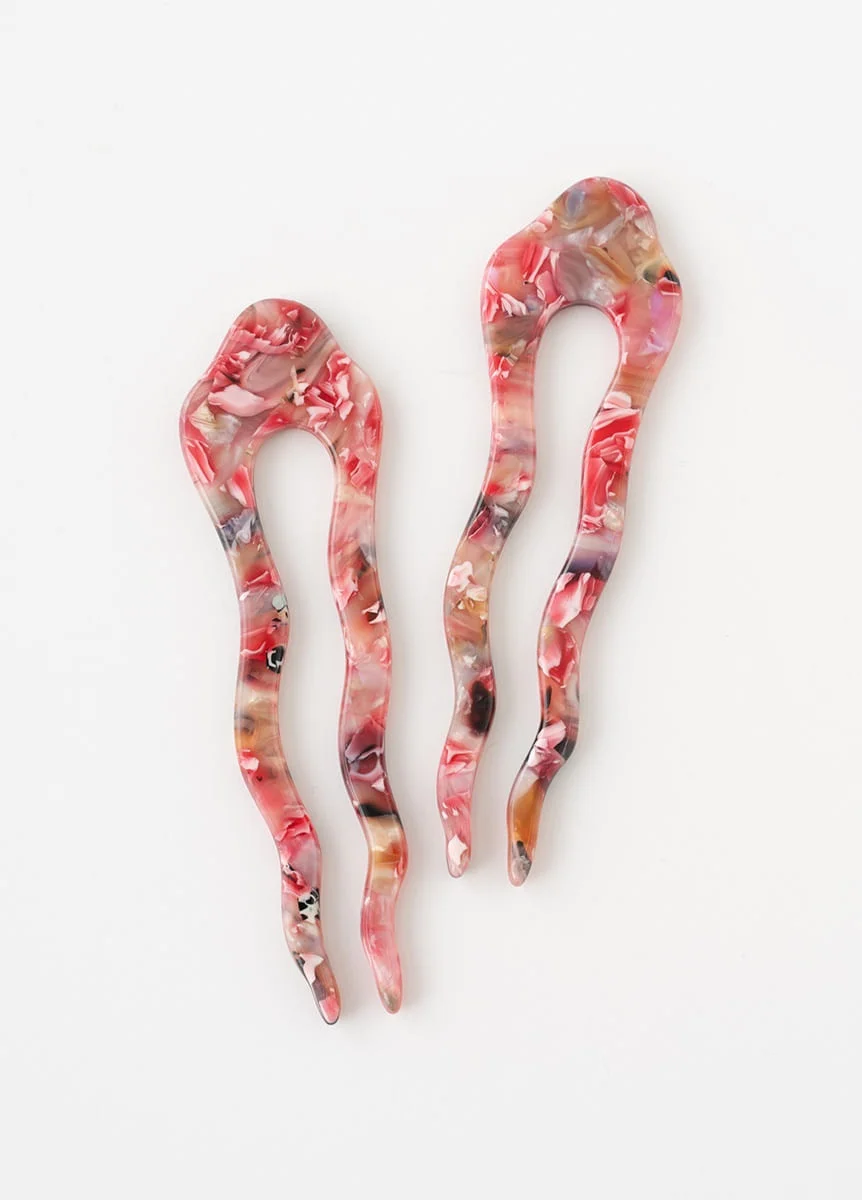 Manon kanzashi PINKMARBLE