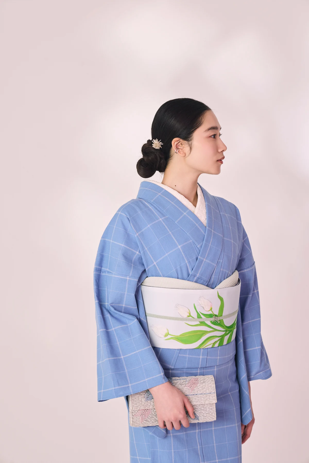 片貝木綿  ウィンドウペンチェック