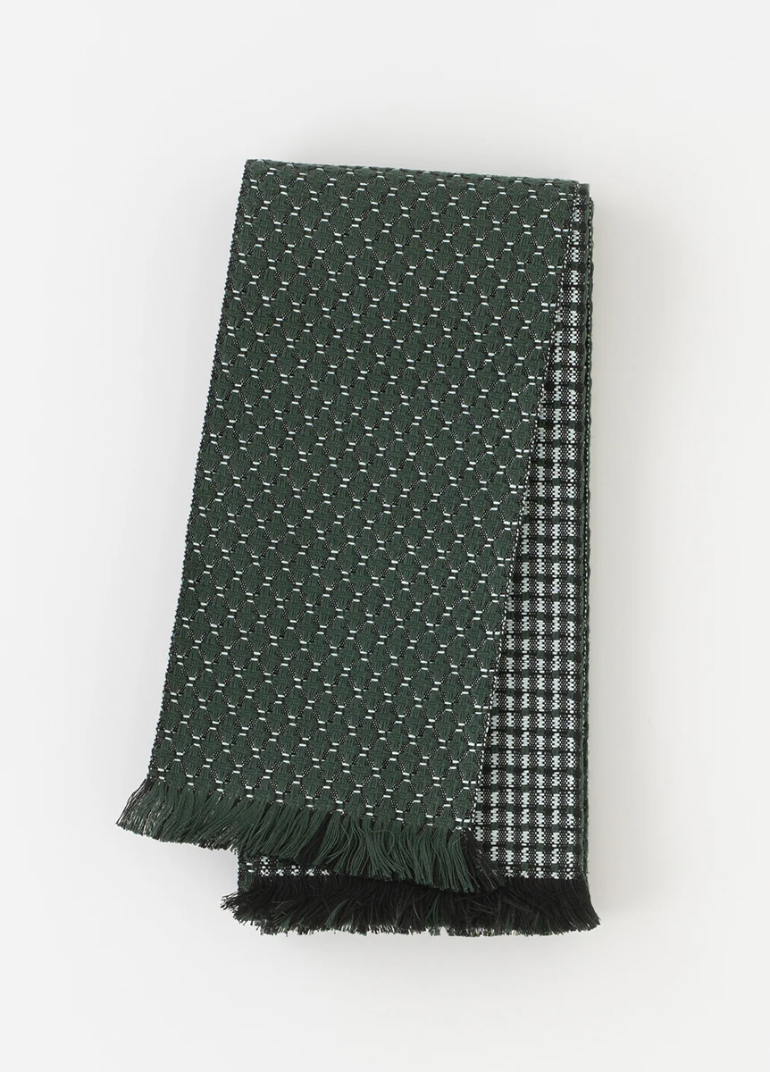 米沢四寸帯 星々 碧色