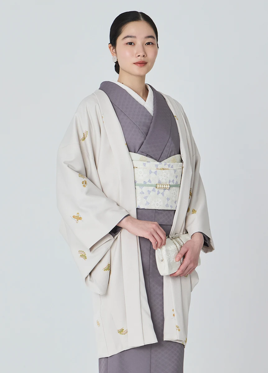 羽織｜やまと可憐 宝尽くし 真珠色