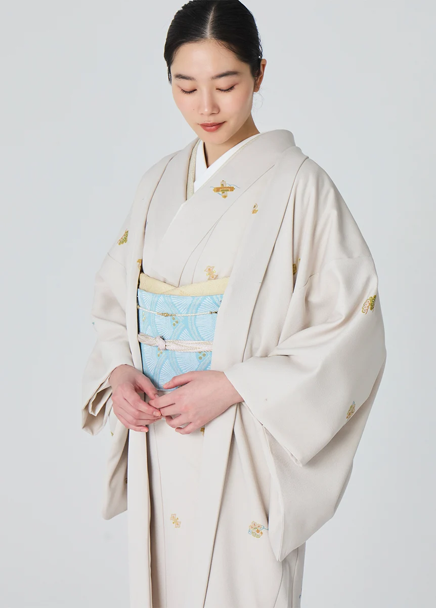 羽織｜やまと可憐 宝尽くし　真珠色