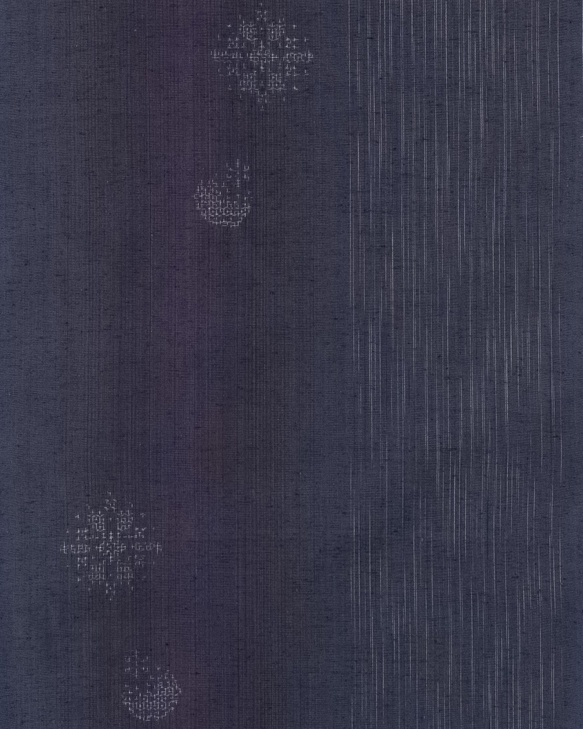 結城紬 春雪(しゅんせつ) 鳩羽色