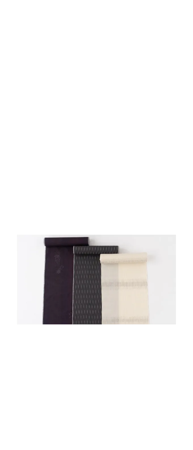 奥順/結城　奥順は明治40年の創業以来、産地製造問屋として結城紬の図案制作、機屋への発注と仕入、流通を担ってきました。原料である糸の確保、反物の最終仕上げである湯通し（糊抜き）も自社で手がけています。また資料館を含む観光施設の運営、ショールをはじめとする新商品の開発など、結城紬を広く伝えるための事業を展開しています。