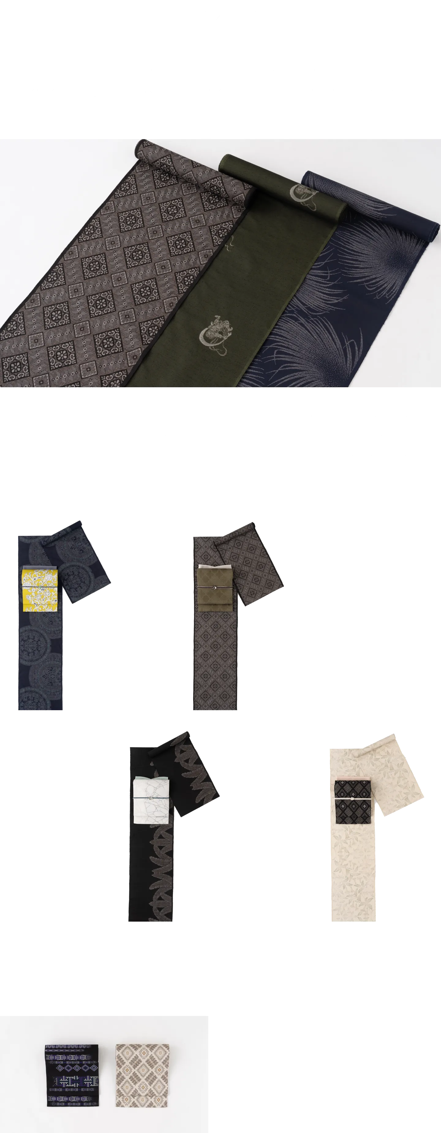 牧絹織物/奄美大島　昭和32年創業。西郷隆盛が奄美大島で暮らした妻・愛加那の遠縁でもある牧絹織物。奄美大島ならではの染料やモチーフを用い、奄美の魅力がたっぷり詰まった本場大島紬の創作に貢献されています。