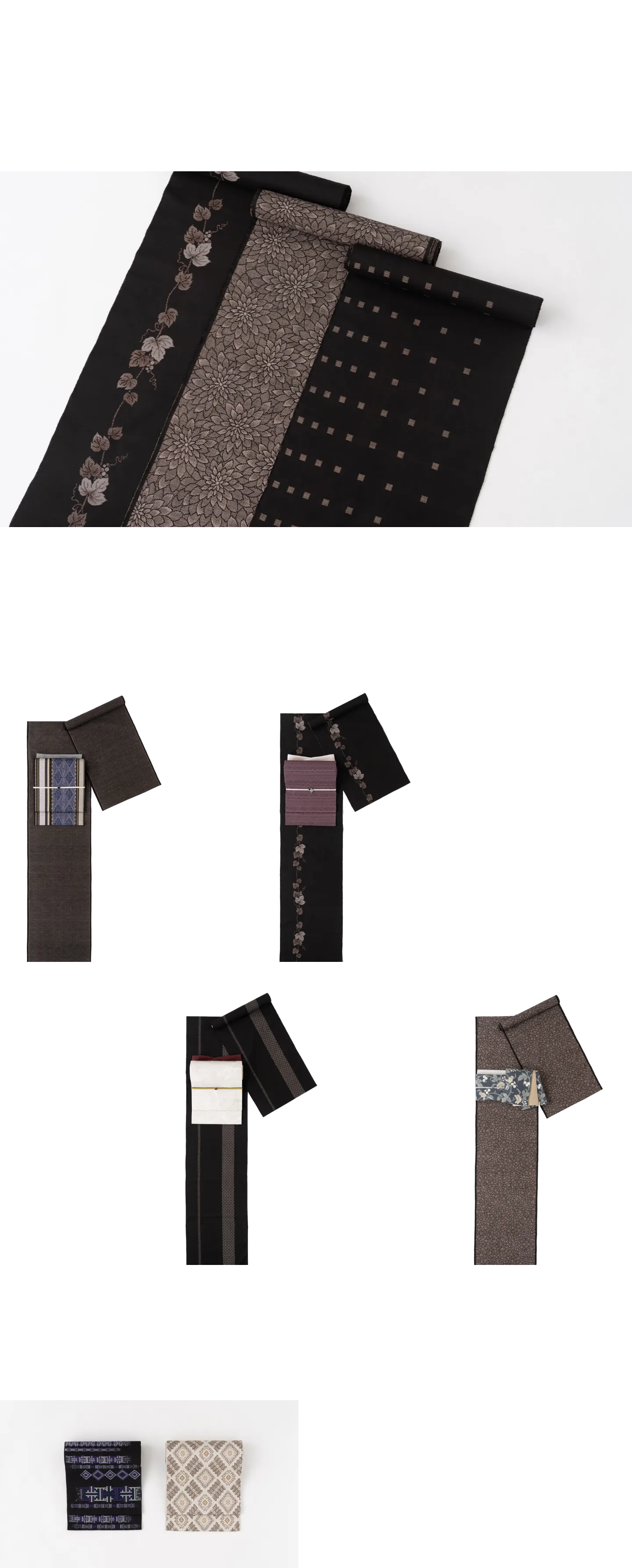 美紀大島/奄美大島　泥染めを得意とし、織りが難しく黒の色が美しい 地空きの本場大島紬を中心に創作。伝統の技法を守りながら、着る人を大切にした大島紬を誠実に作り続けています。