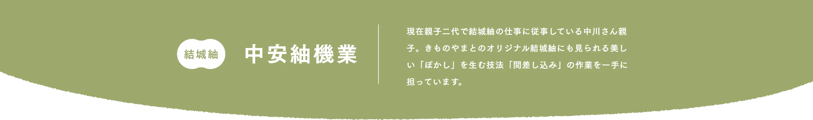 結城紬 中安紬機業