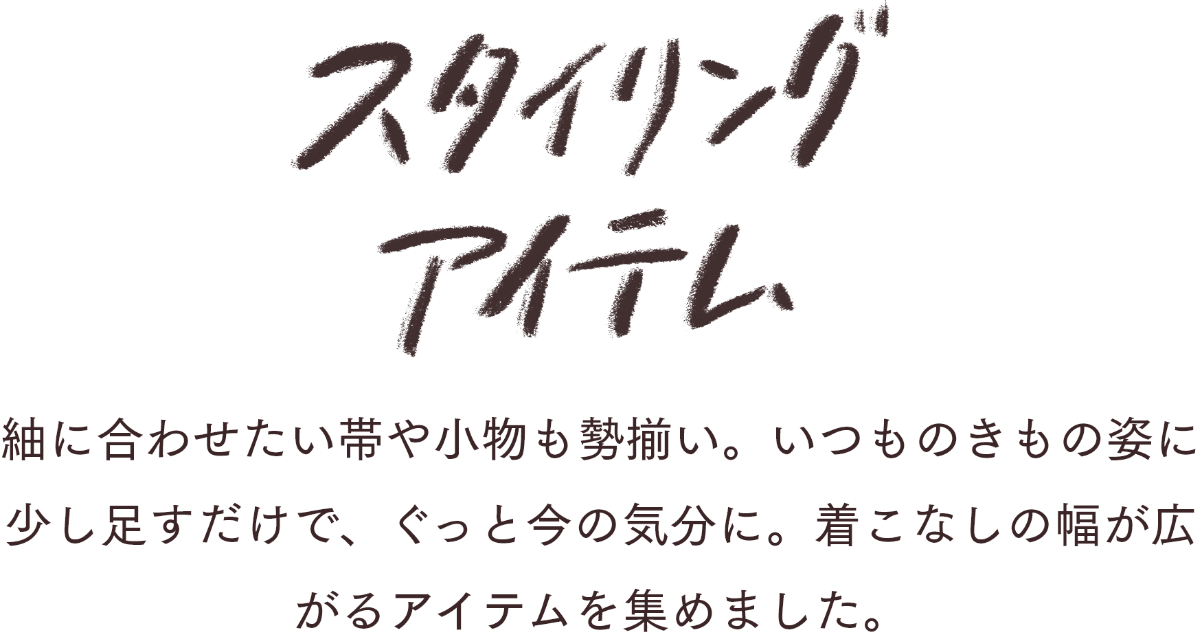 スタイリングアイテム