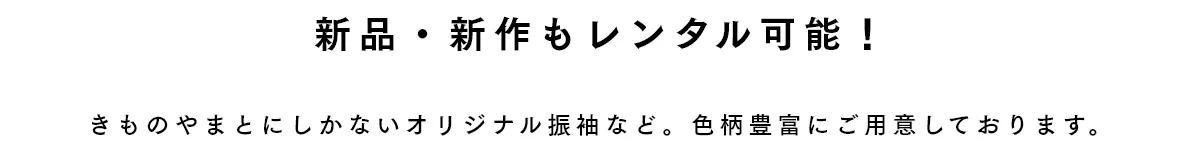 新品・新作もレンタル可能!