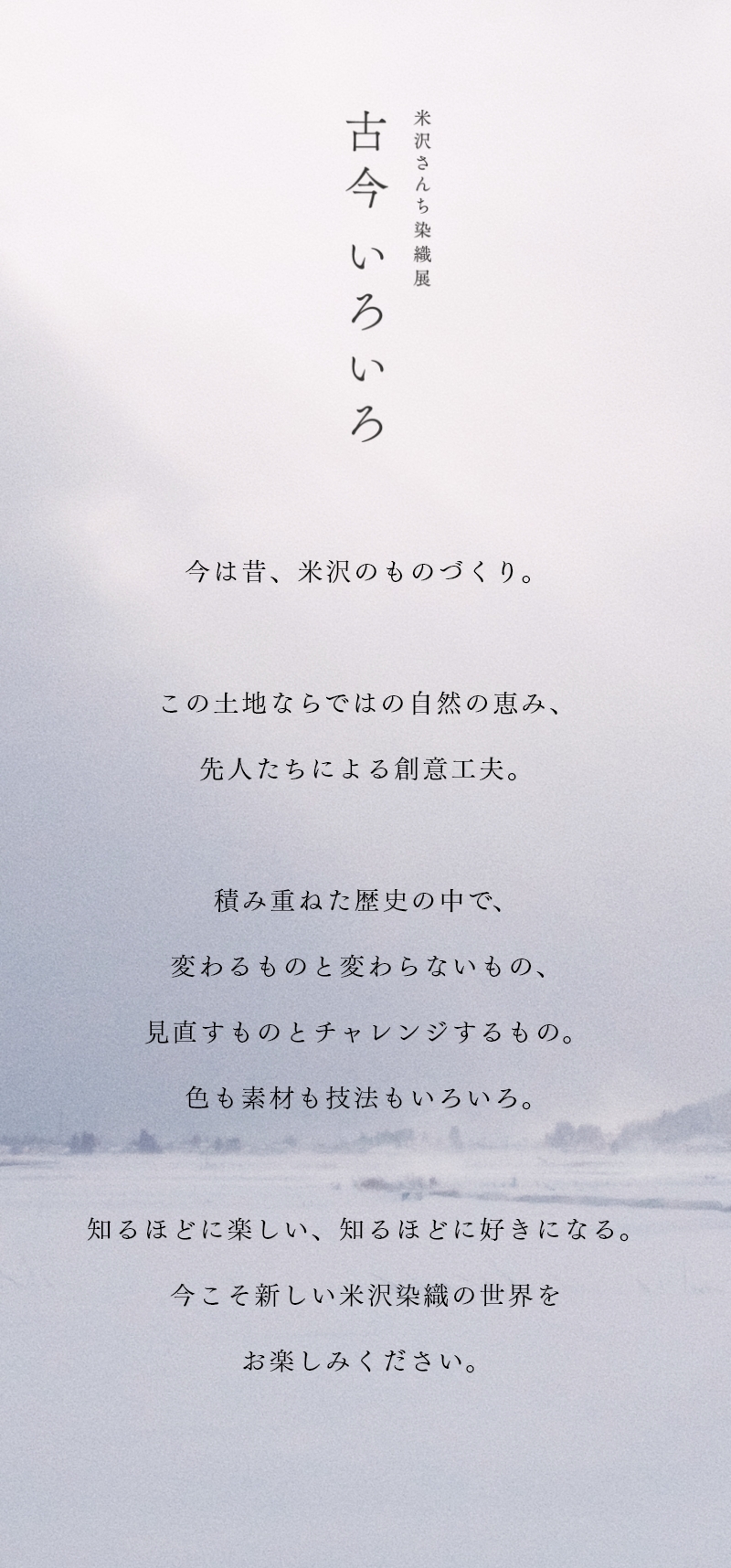 米沢さんち染織展 古今いろいろ
