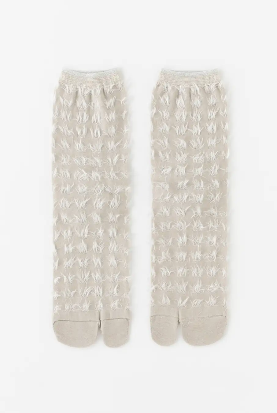 フリンジ足袋ソックス グレー