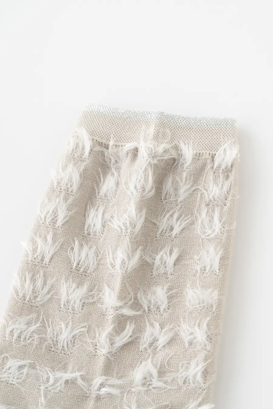 フリンジ足袋ソックス グレー