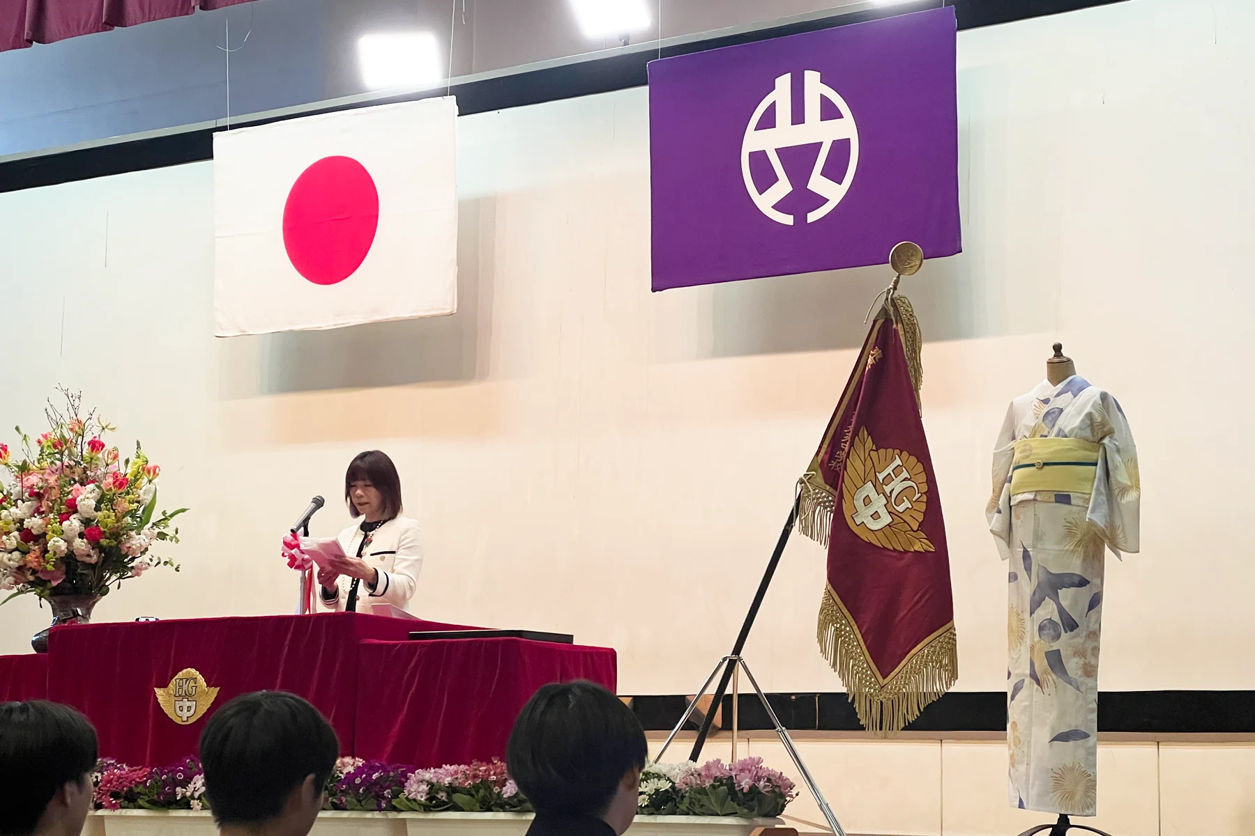 卒業式でお披露目